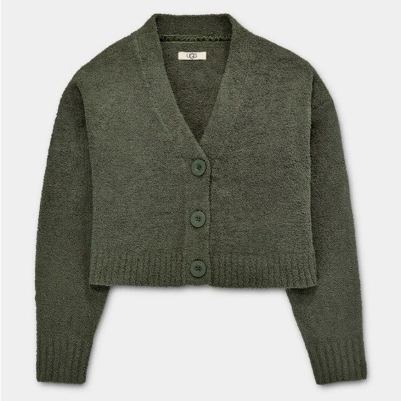 UGG Sweaters - UGG Naomi Crop Cardigan in Green size XL